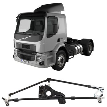 KITS ARTICULACAO LIMPADOR VOLVO VM HASTE LONGA COM SUPORTE