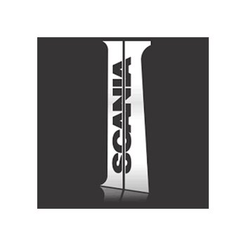 APLIQUE CROMADO COLUNA PORTA SCANIA  S4/S5