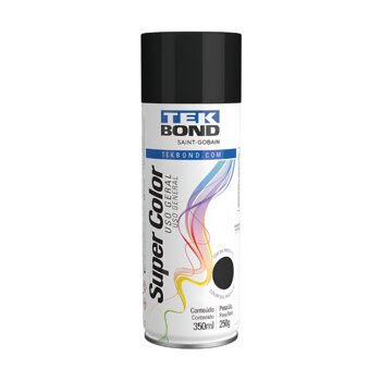 TINTA SPRAY PRETO BRILHANTE 350ML